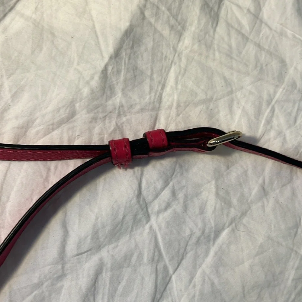 Kate Spade Magenta Leather‎ Y2K 2000s Shoulder Bag Crossbody Authentic Hot Pink